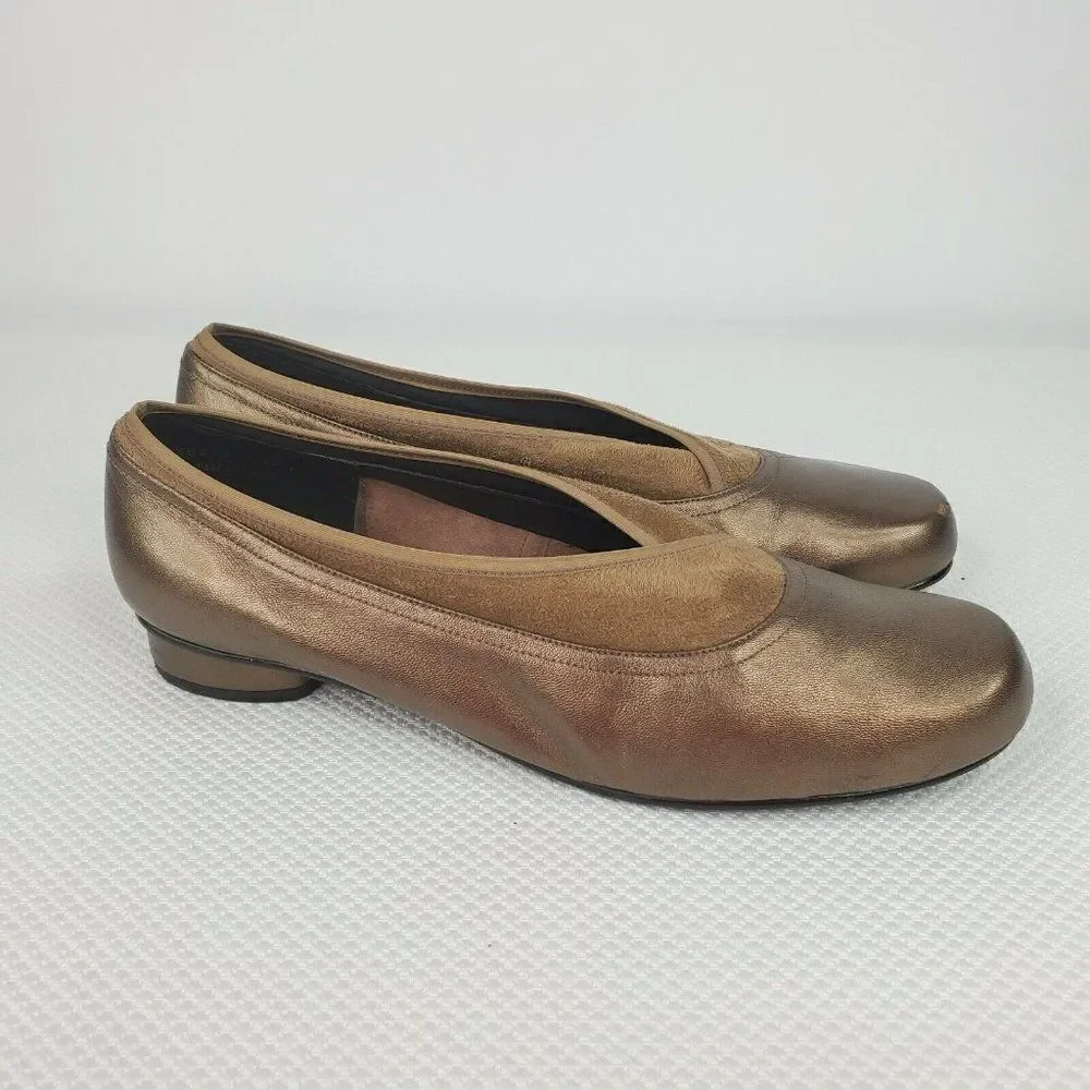 Ros Hommerson Marion Ballet Flat Bronze Nappa 11 W